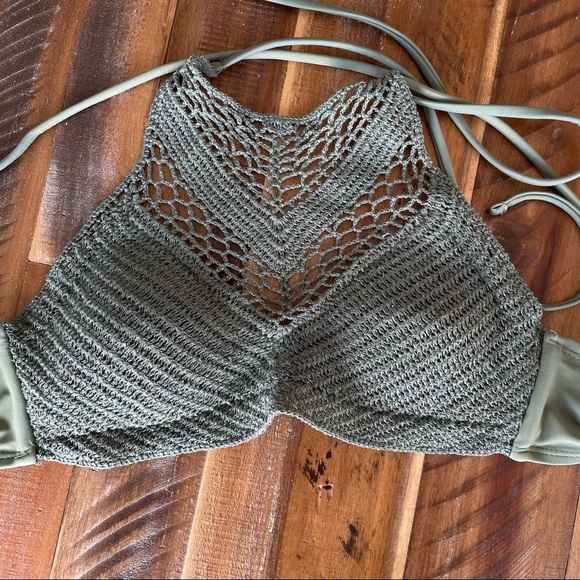 Olive Crochet style Bathing Suit - Picture 8 of 10